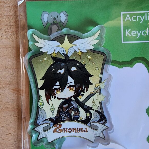 Fan Art Genshin Impact Acrylic Stand Set Of‎ 5  Xingqiu Zhongli Kaedehara Kazuha - Picture 5 of 11